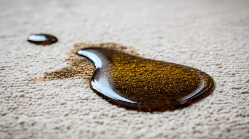 A coffee spill on carpet